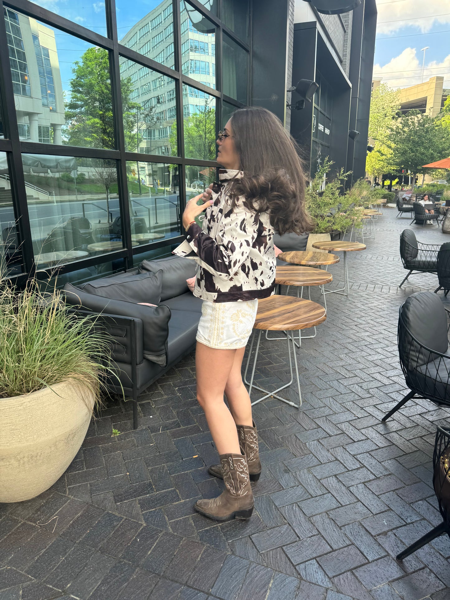 Cow Print Jacket