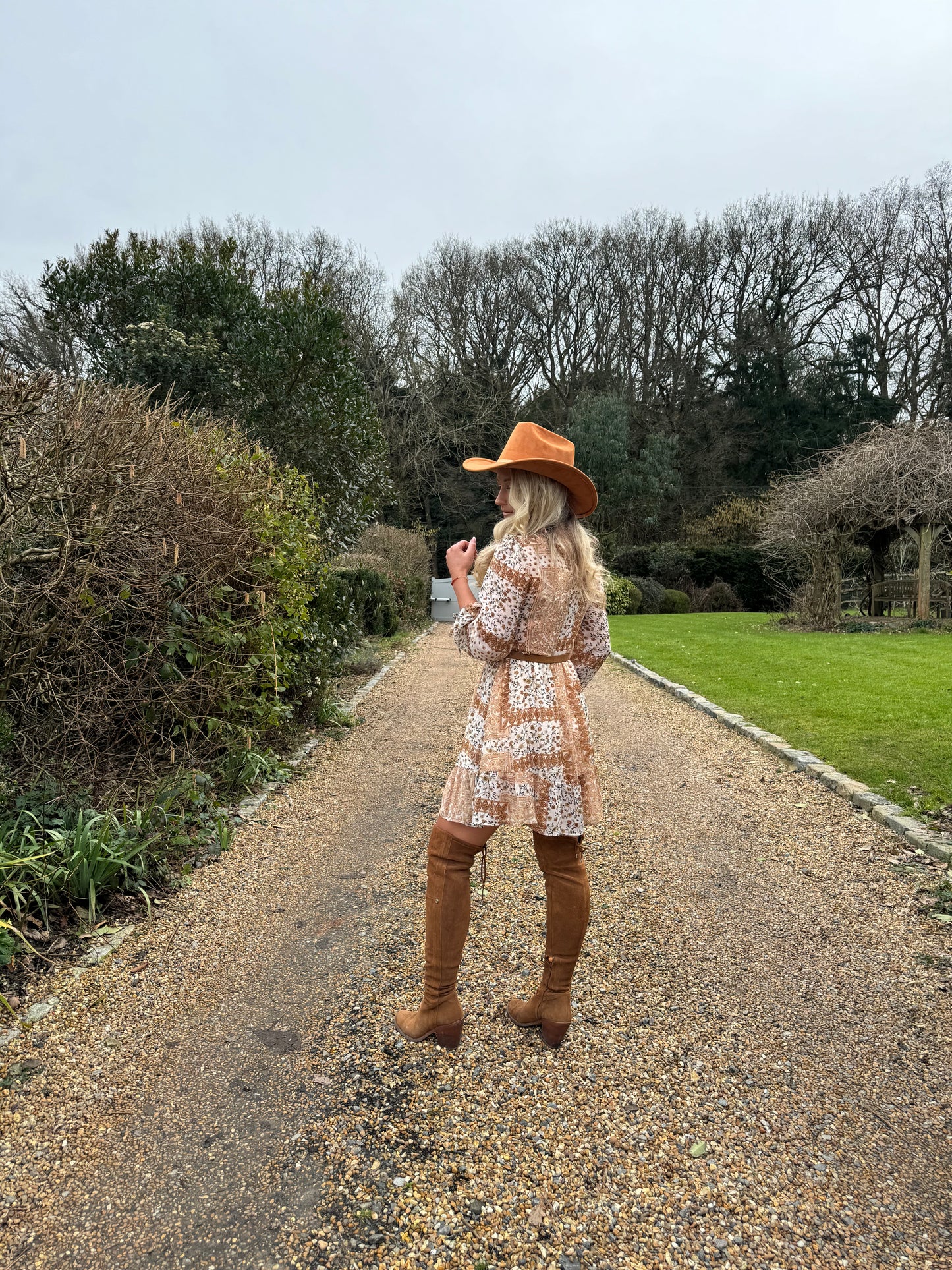 Beige Rodeo Mini dress