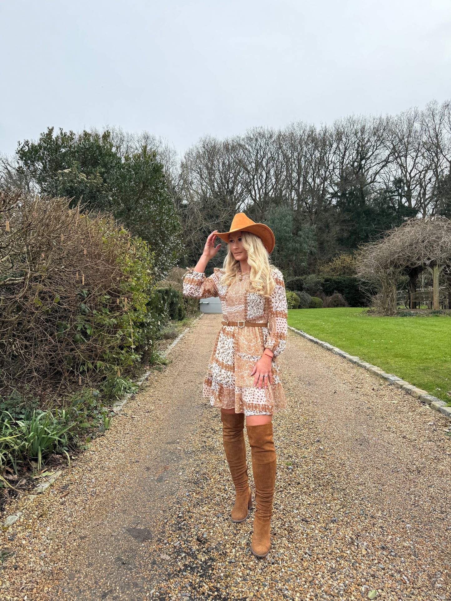 Beige Rodeo Mini dress