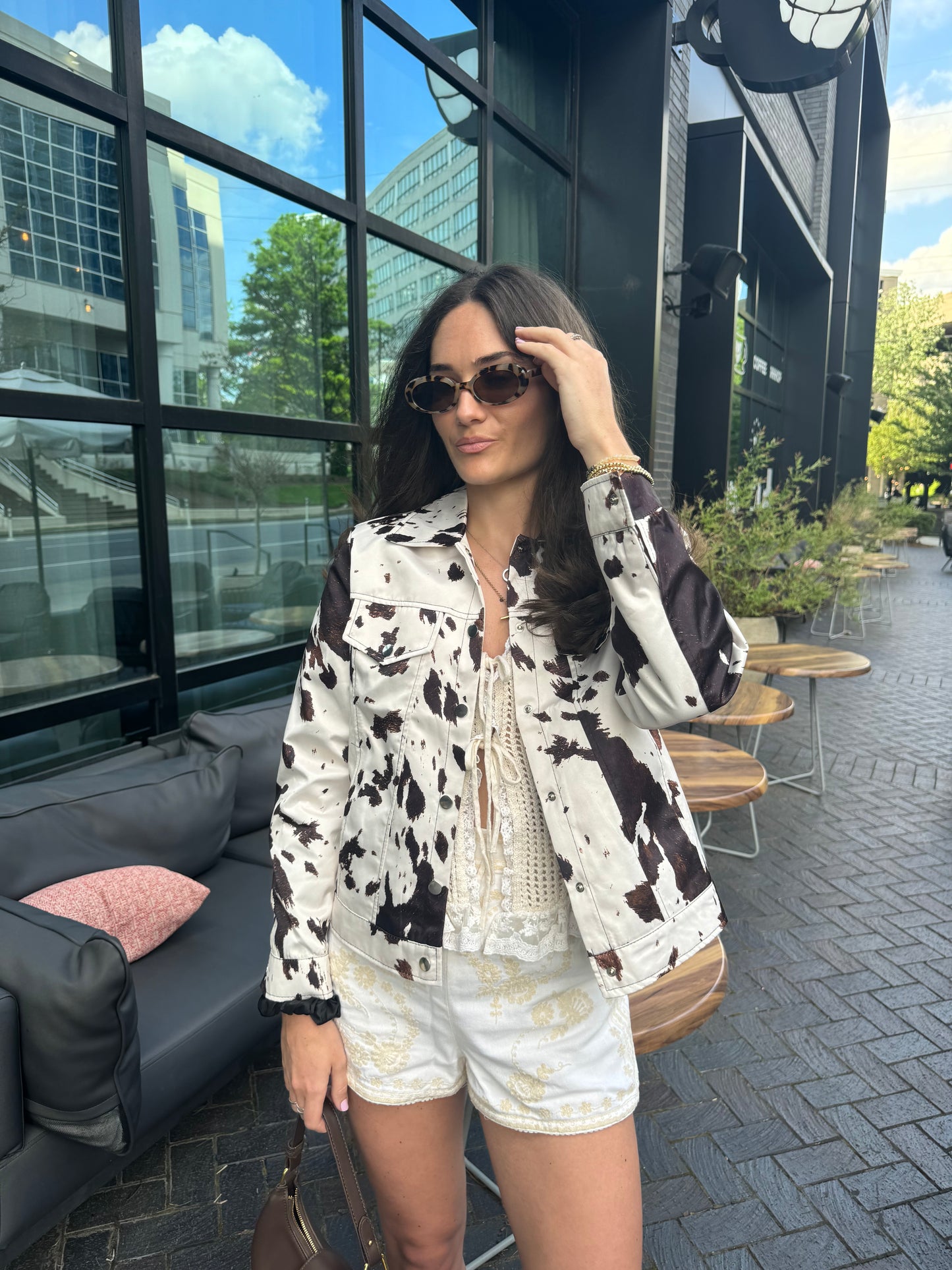 Cow Print Jacket