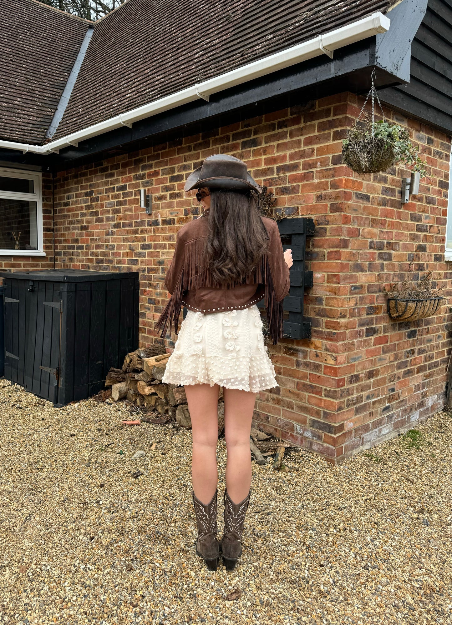 Fringe Frenzy Brown Jacket