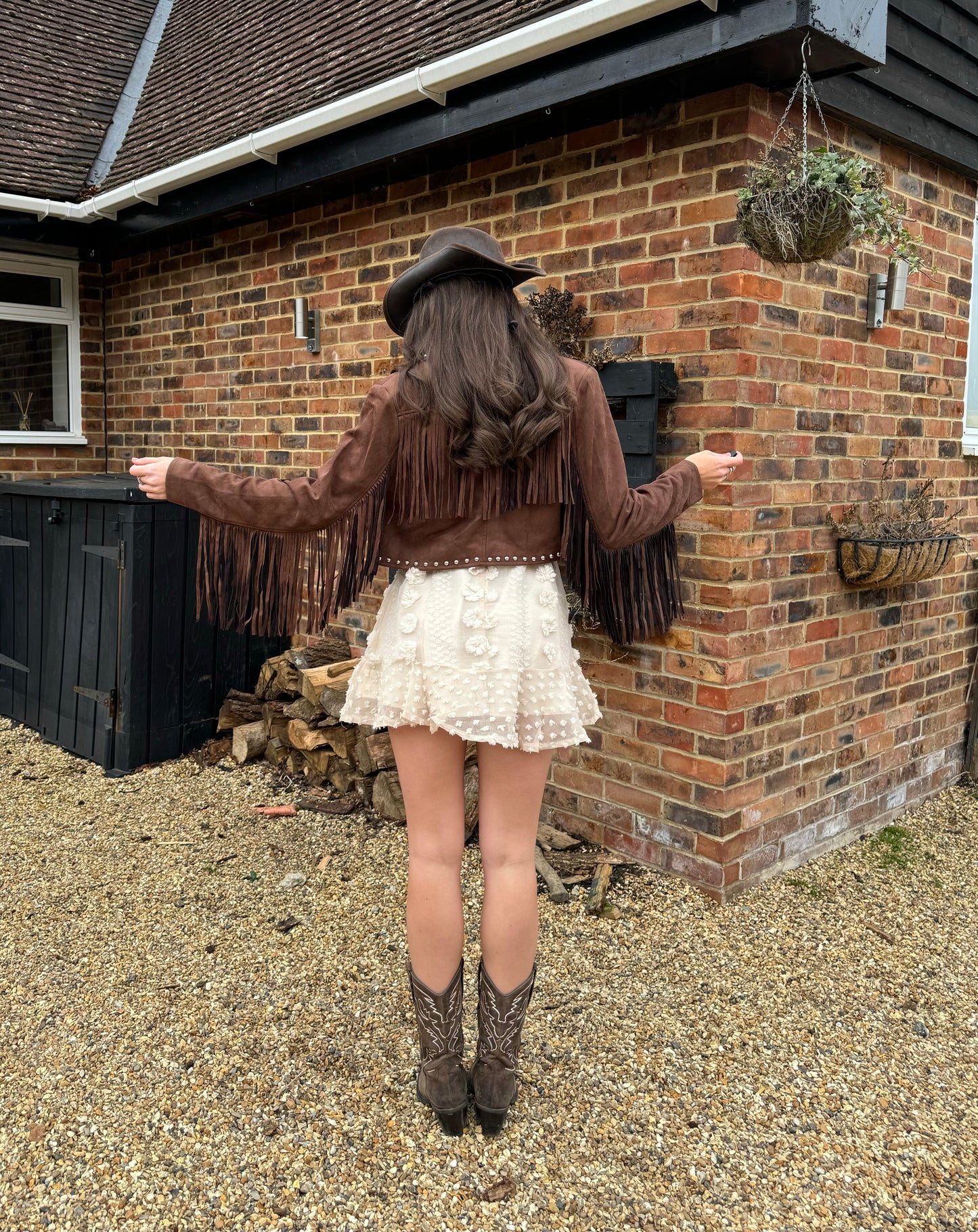 Fringe Frenzy Brown Jacket