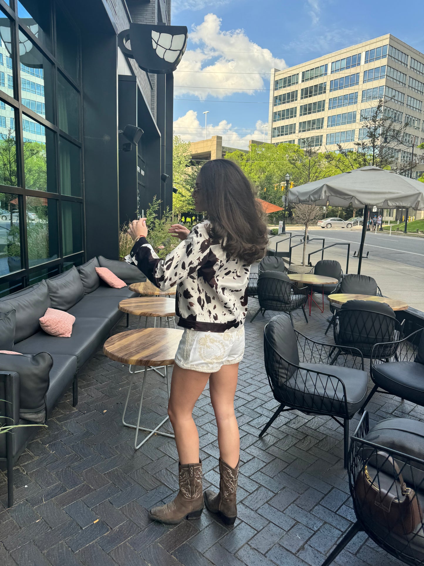 Cow Print Jacket