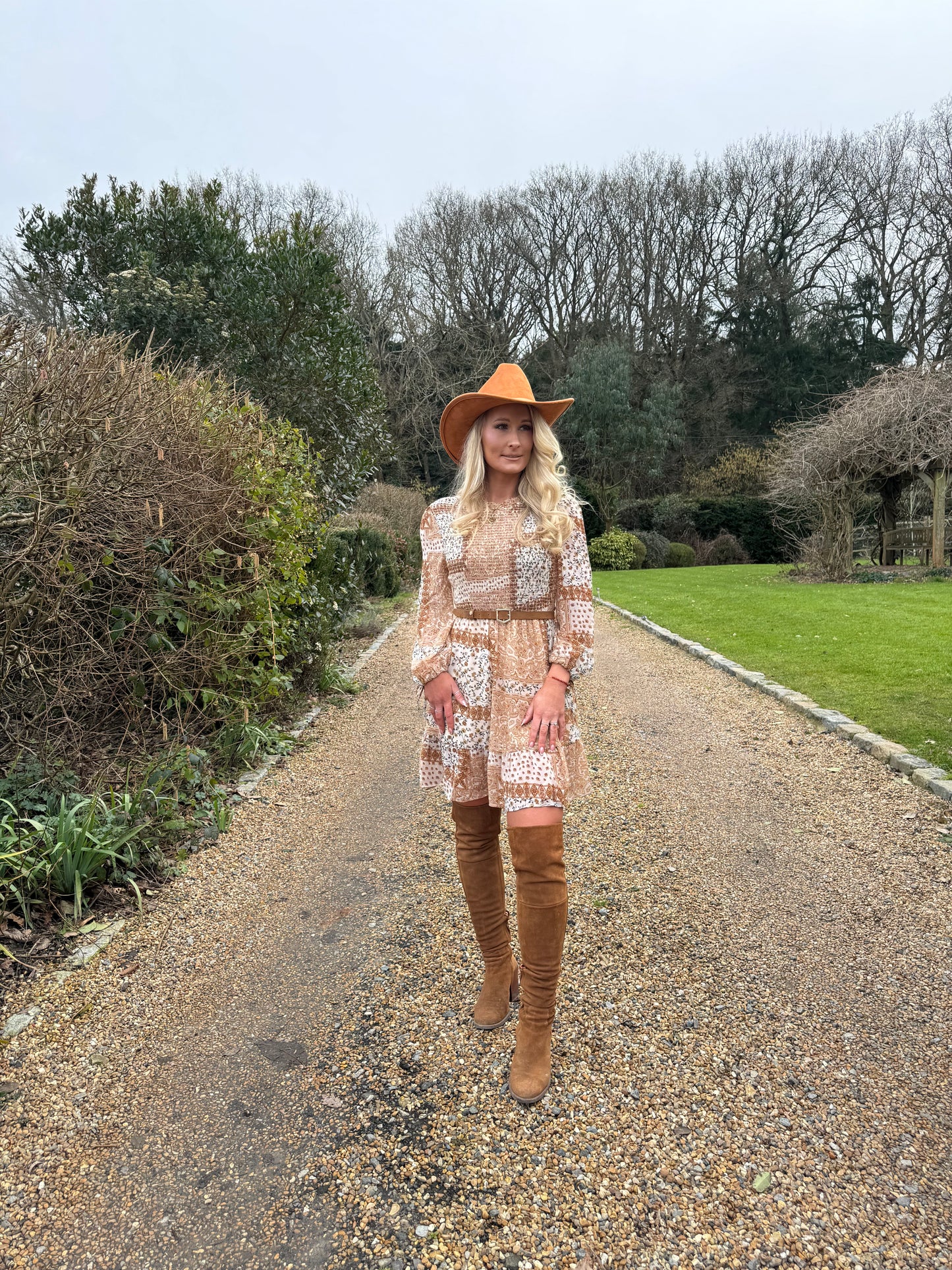 Beige Rodeo Mini dress