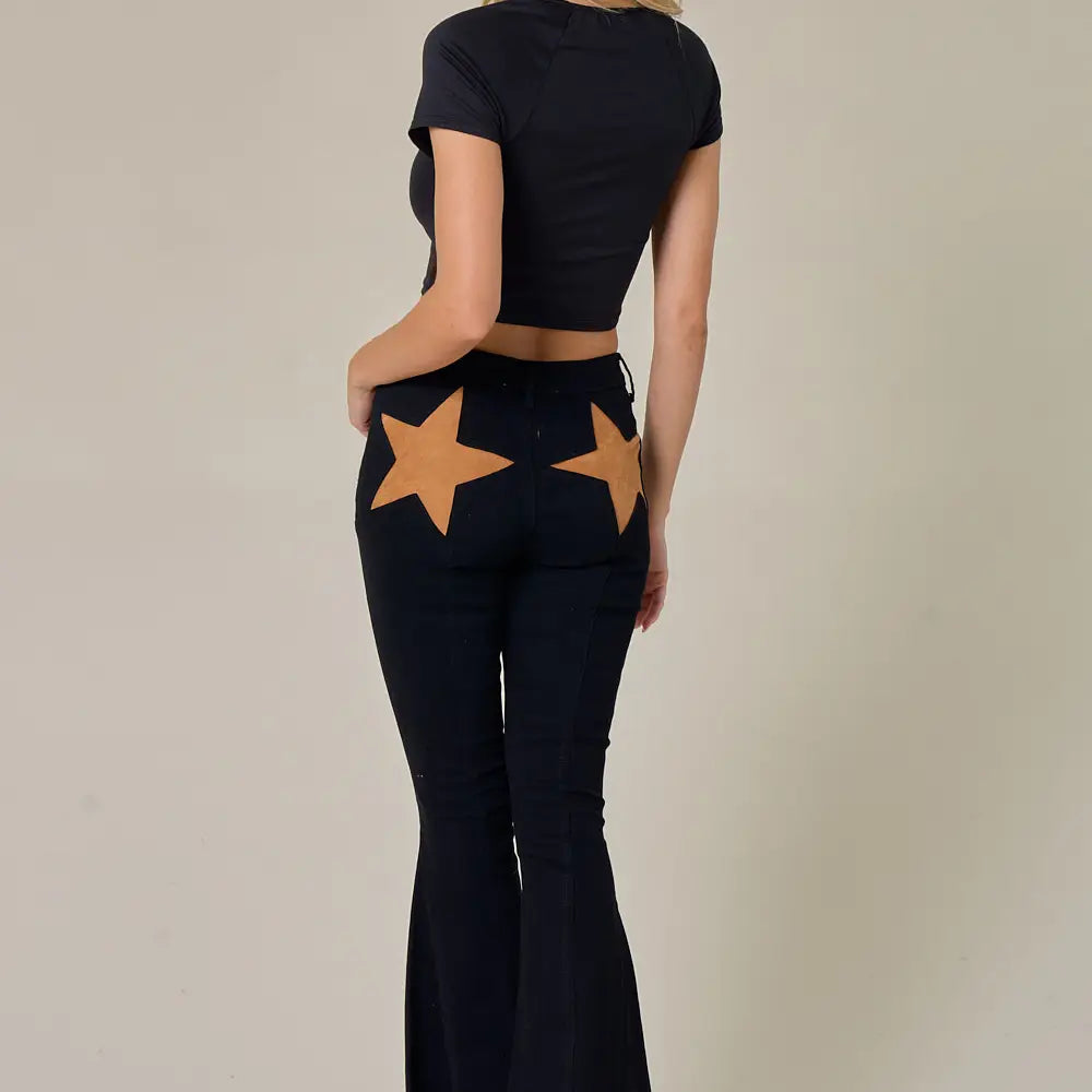 Star Denim Stretch Jeans in Black