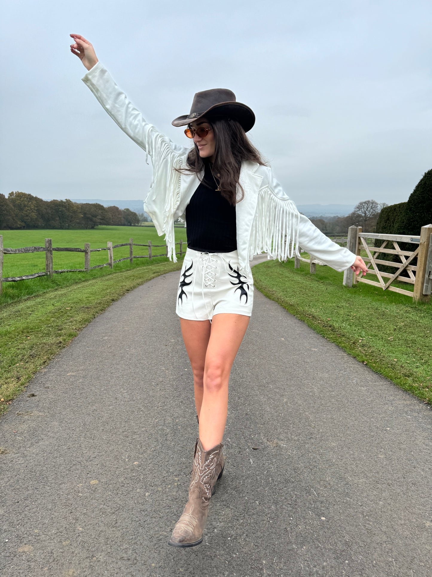 Cowgirl Fringed Cropped Jacket