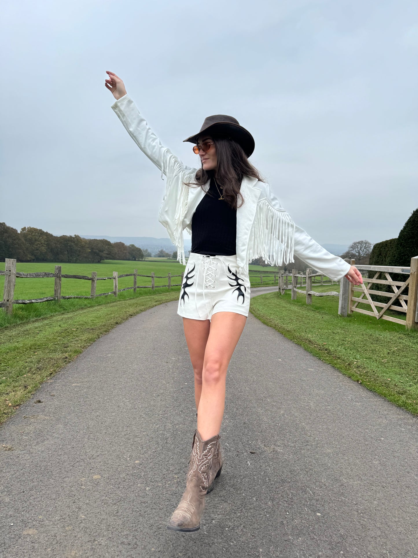 Cowgirl Fringed Cropped Jacket