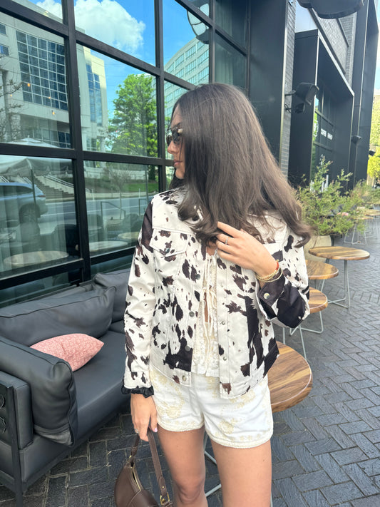 Cow Print Jacket